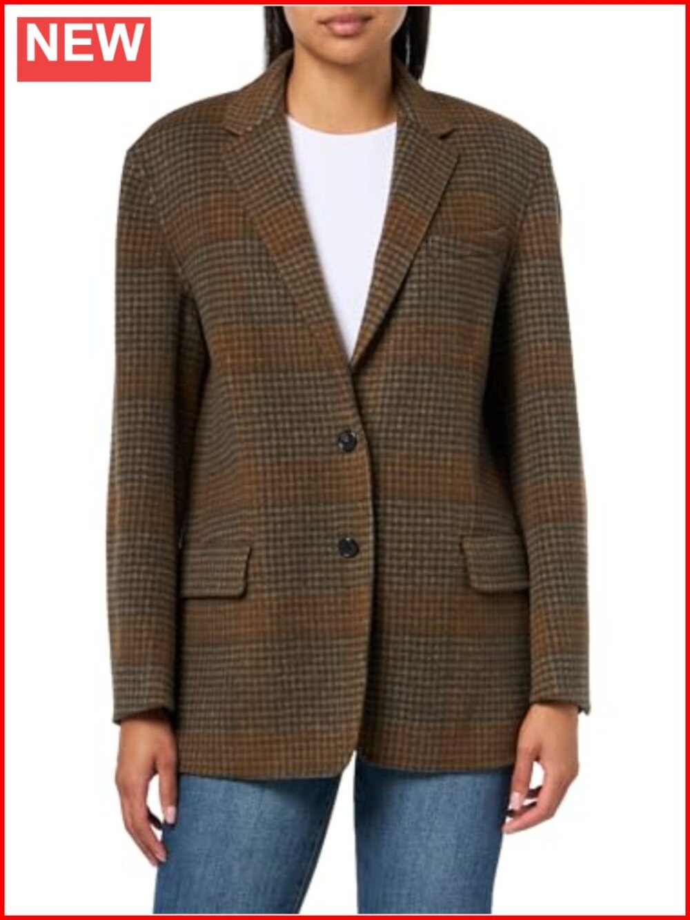 Oversized Wool Cashmere Tailored Jacket